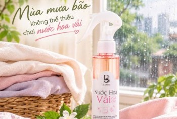 Mùa mưa bão không thể thiếu chai nước hoa vải