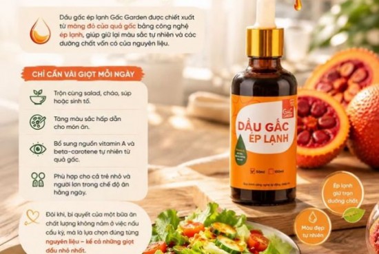 Chỉ cần thêm vài giọt Dầu gấc ép lạnh là món ăn đã khác