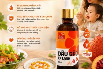 Nhỏ một chút Dầu gấc ép lạnh để "nâng cấp" bữa ăn mỗi ngày