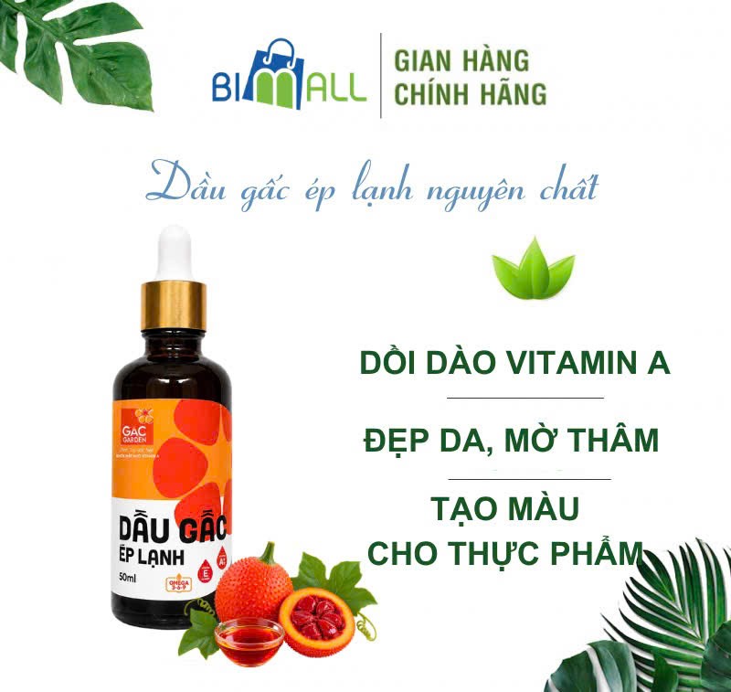 DẦU GẤC ÉP LẠNH NGUYÊN CHẤT